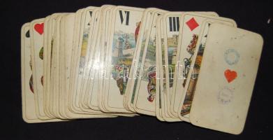 42 darabos teljes tarokk kártya pakli kártya-szignettákkal