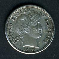 USA 1916. "Barber Dime" Ag T:2+