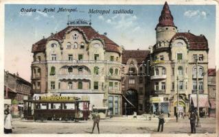 Nagyvárad Hotel Metropol with tram (fl)