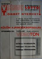 1968 Előfizetéses Lottó plakát