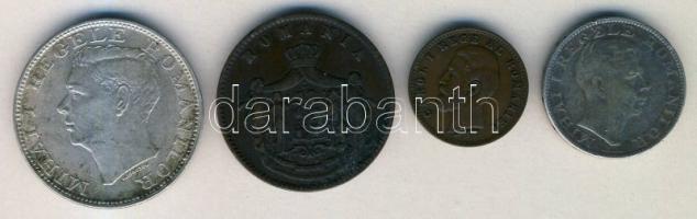 Románia 1867. 10B + 1900. 2B + 1942. 200L Ag + 1944. 500L Ag T:2-,3 ph