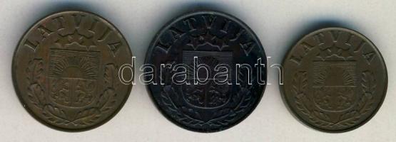 Lettország 1938-39. 1s + 2s (2x) T:2,2-