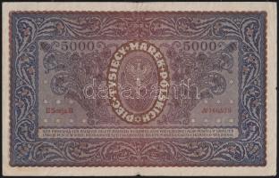 Lengyelország 1919. 1000M + 1920. 5000M T:III+,III-(egyiken kis szakadások)