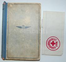 Sebesfi László: Repülő hősök, kiadói kemény vászonkötésben, a gerince leválva + Ifjúsági Vöröskereszt karszalag