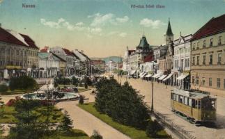 Kassa main street with tram