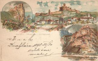 1898 Beckó, Trencsén, Sztrecsnó Ga. litho