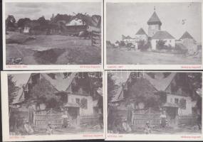 58 db használatlan, érdekes, nagyrészt kis erdélyi települések képeslap reprintjei egy tételben, hibátlan állapotban / 58 unused, mainly Transylvanian postcard reprints
