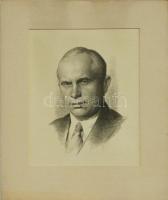 cca 1930 Ék Sándor (1902-1975) (Alexander Keil néven): 4 db könyomat: Hruscsov, Marx, Engels, Moloto...