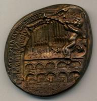 1980. "Goldmark Károly MÉE-Keszthely" nagyalakú Br plakett 90mm T:2