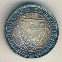 Német Birodalom/Weimari Köztársaság 1927. 5M Ag "Bremerhaven" 1977-es Ag utánverete T:BU P...