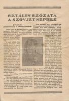 1945 Sztálin szózata a szovjet néphez a japán fegyverletétel után