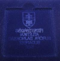 1988. "Fedettpályás Atlétikai EB Budapest" szögletes díjérem eredeti díszdobozban. Szign:B...