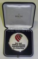 1989. "II. Fedettpályás Atlétikai EB Budapest" díjérem eredeti díszdobozban. Szign:Bertoni...