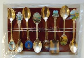 ~1960  8 db fém emlékkanál, ebből 5 db ezüstözött