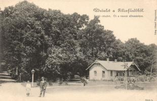Félixfürdő forest with the way to the railway station
