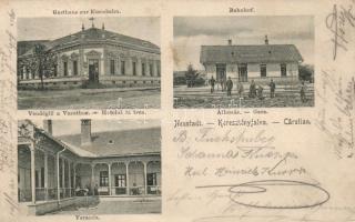 Keresztényfalva with railway station (fl)