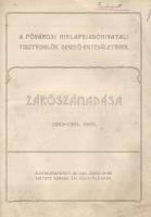 1904 A fővárosi Hirlapkiadóhivatali Tisztviselők Segítő-Egyesületének zárószámadása