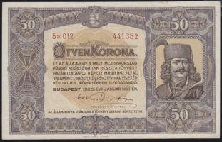 1920. 50K "Orell Füssli Zürich" T:I-/II