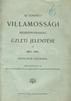 1905 Az Egyesült Villamossági Rt. üzleti jelentése, Gonda János nyomdája