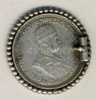 1896. 1K Ag "Millenium" foglalatban T:3