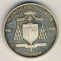 1996. "Veszprémi Bazilika - Főszékesegyház" Ag emlékérem 31,2g díszdobozban T:PP