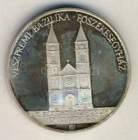 1996. "Veszprémi Bazilika - Főszékesegyház" Ag emlékérem 31,2g díszdobozban T:PP