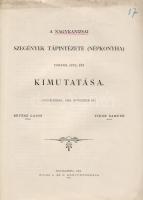 1904 A Nagykanizsai Szegények Tápintézete (népkonyha) kimutatása; Weiss L. és F. nyomdája