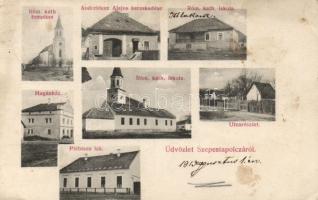 Szepestapolca with the shop of Alajos Andreidesz (cut)