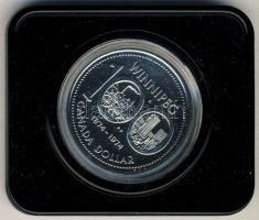 Kanada 1974. 1$ Ag "100 éves Winnipeg" T:P Eredeti díszdobozban!