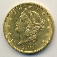 USA 1904. 20$ Au "Liberty" 33,43g T:1 apró ph