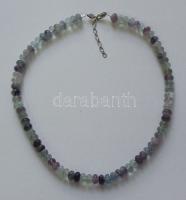 Fluorit nyaklánc ezüst (Ag) szerelékkel