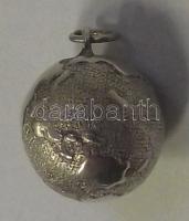 Földgömb alakú ezüst (Ag) medál 5,62 gr