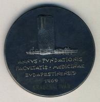 1976. Budapesti Semmelweis Ignác Orvostudományi Egyetem fém plakett névre szólóan gravírozva, eredet...