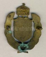 cca 1915. Magyar Királyi 18. Honvéd Gyalog Ezred jelvénye zománcozott (zománc kicsit sérült, tű letö...