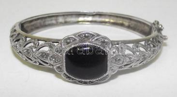 Ezüst (Ag) karperec ónixal és markazittal díszdobozban 27,59 gr