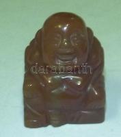 Faragott karneol Buddha szobor 7,5 cm