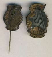 1953."MHK" Br sportjelvény + "LMHK kiváló" zománcozott sportjelvény T:2