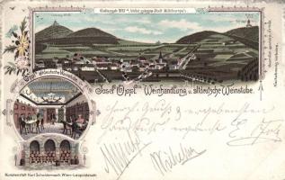 1897 Bozí Dar (Gottesgab) the pub of Josef Oppl litho (Rb)