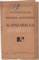 1910 Az Első Székely Házi-Ipari orsz. szövetkezet alapszabályai; Betegh Pál villam-motoros nyomdája (sérült)