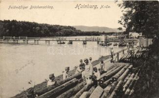 Hainburg bridge, military