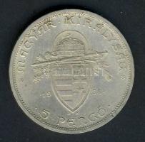 1938. 5P Ag "Szent István" T:2