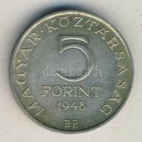 1948. 5Ft Ag "Petőfi" T:2