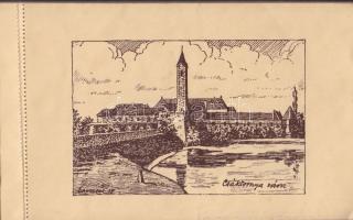 1920 Délvidék Bánát - Bácska - Baranya nem lehet másé! 18 db grafikai képeslapot tartalmazó képeslap...