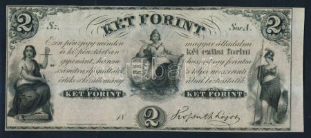 Emigrációs "Kossuth-bankó" 18.. 2Ft "Sor A." T:I