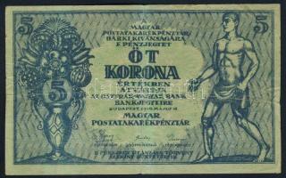 1919. 5K "Osztrák-Magyar Bank..." T:III-