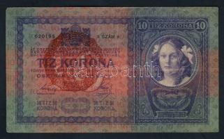 1904. 10K piros "Magyarország" bélyegzővel T:III