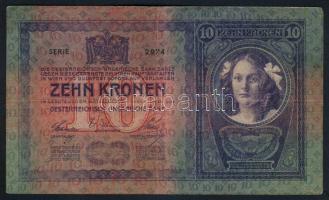 1904. 10K piros "Magyarország" bélyegzővel T:III