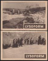 5 db Lysoform reklámlap háborús képekkel
