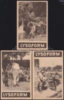 5 db Lysoform reklámlap háborús képekkel
