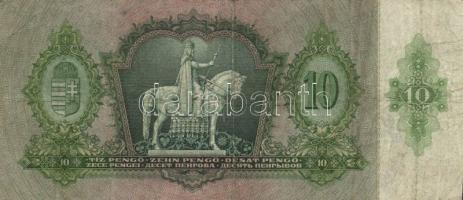 1936. 10P (2x) egyiken hamis Német 3. Birodalmi felülbélyegzéssel T:II,III